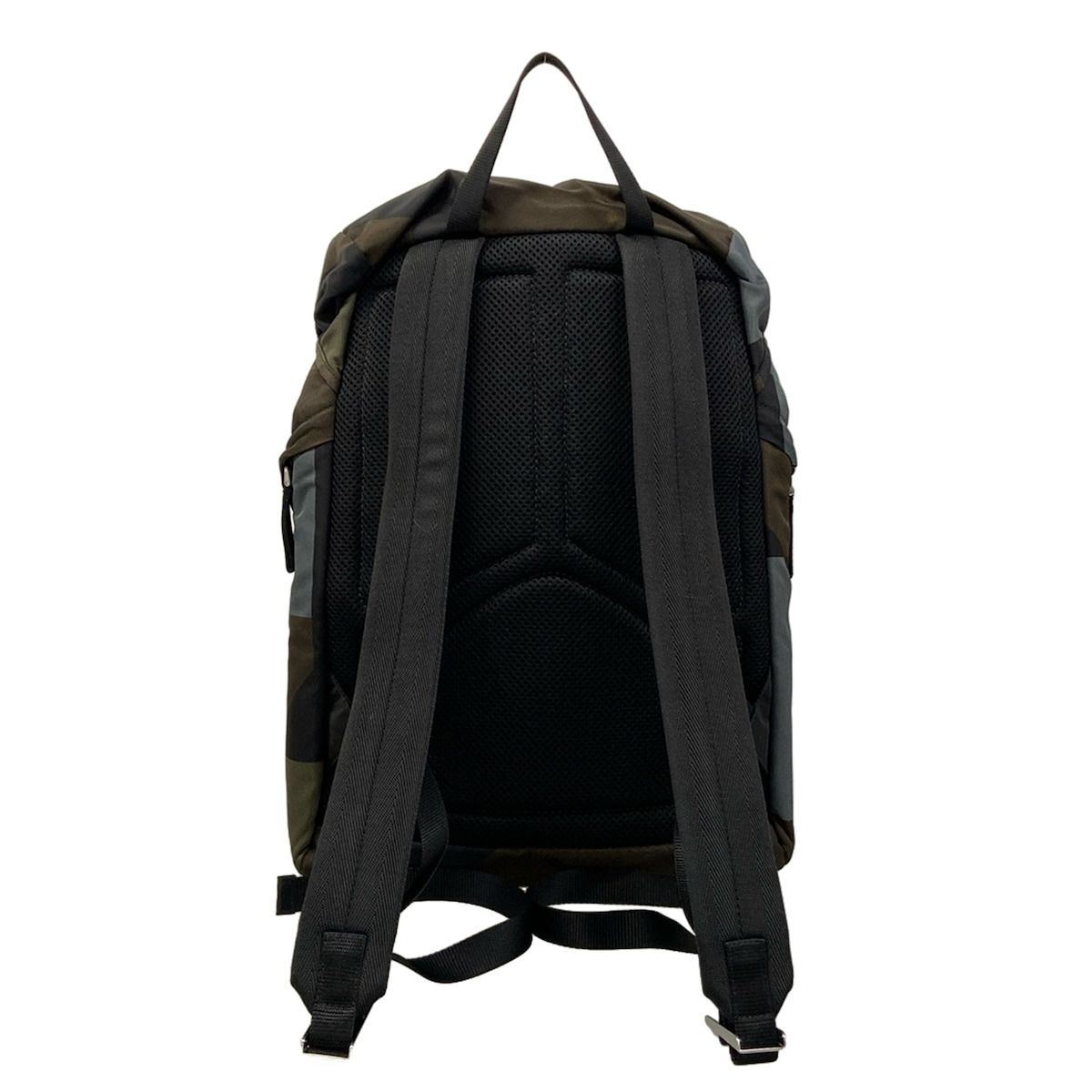 Prada Backpack Dark Green Black Multi — view 3