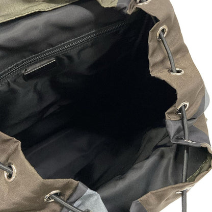 Prada Backpack Dark Green Black Multi — view 7