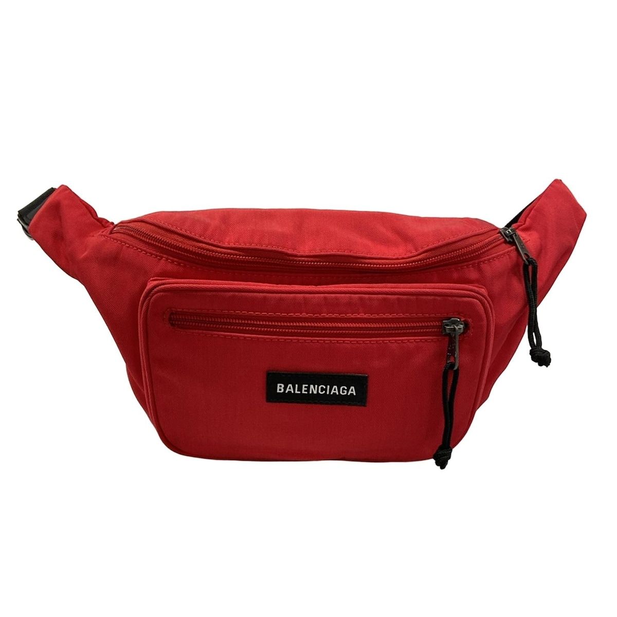 Balenciaga Waist Pouch Explorer Belt Pack Red Black