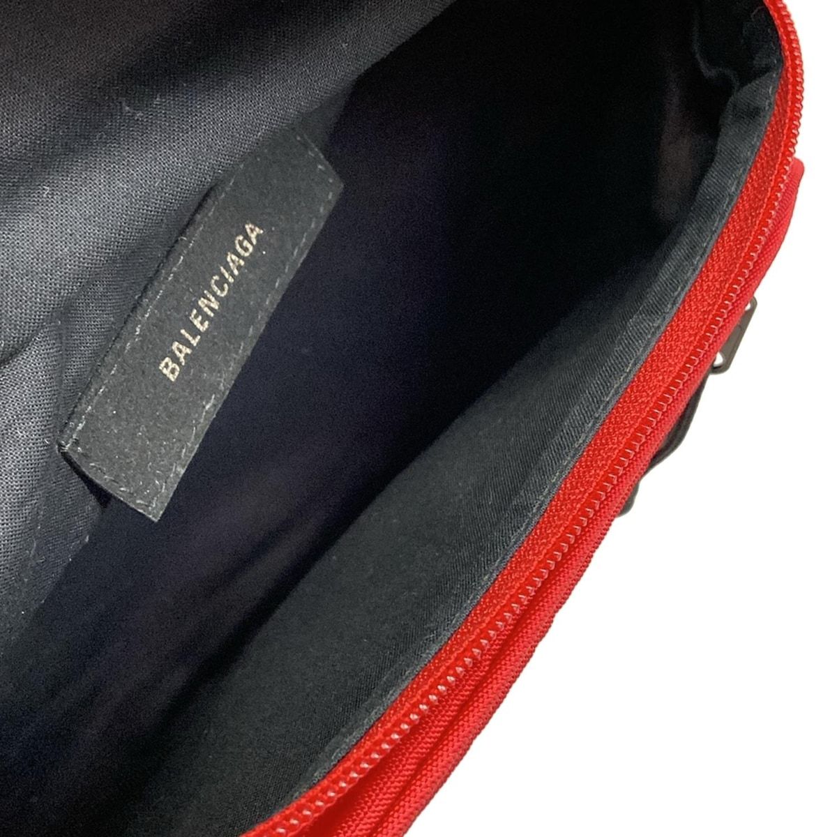Balenciaga Waist Pouch Explorer Belt Pack Red Black — view 7