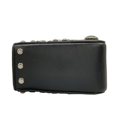 Prada Case Black Studded Leather Vanity Bag — view 9