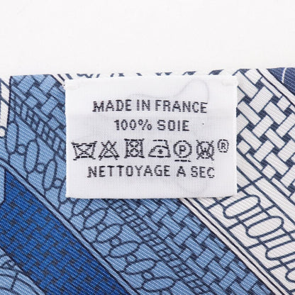 Hermes Twilly Object Curiosity Silk Blue Scarf — view 5