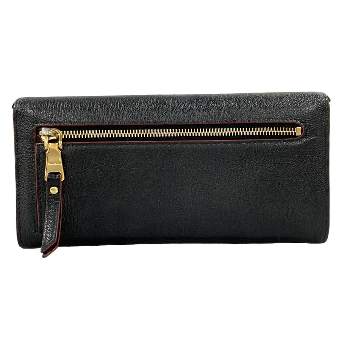 Miu Wallet Black Red Leather — view 2