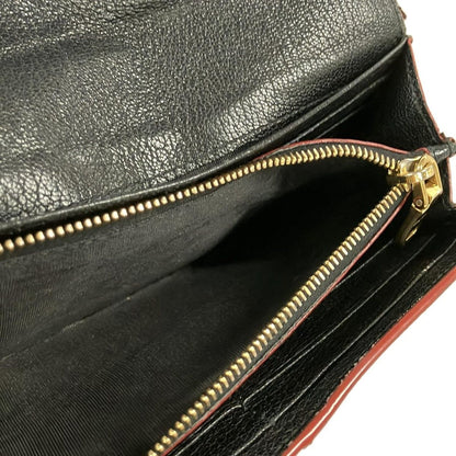 Miu Wallet Black Red Leather — view 4