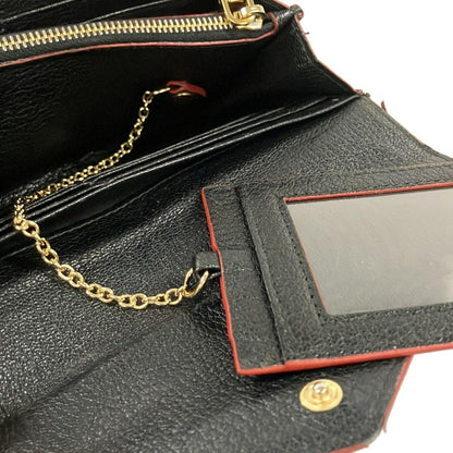 Miu Wallet Black Red Leather — view 7