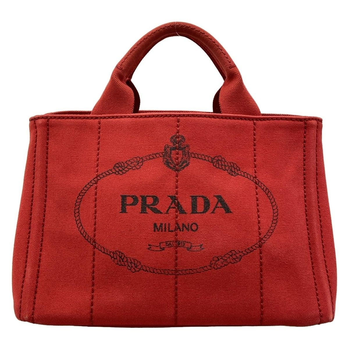 Prada Tote Canapa Red