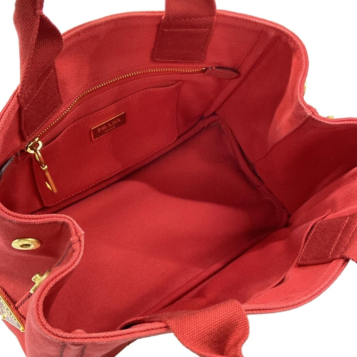 Prada Tote Canapa Red — view 7