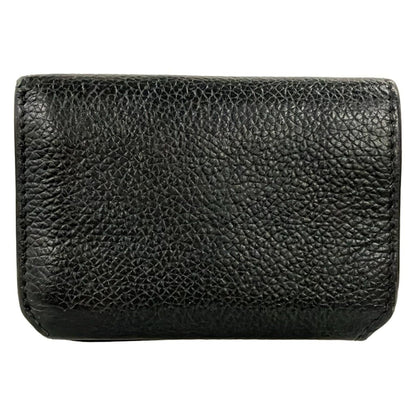 Balenciaga Trifold Wallet Cash Mini Black Leather — view 2