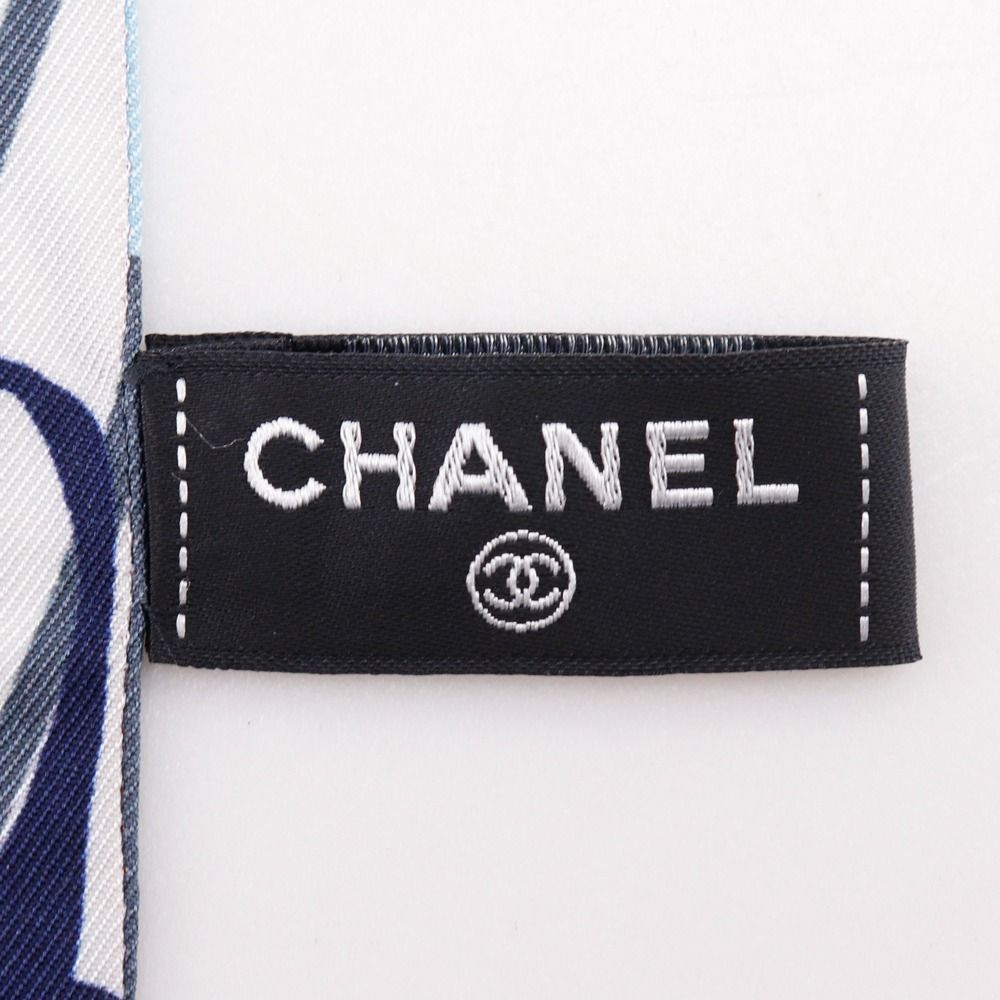 Chanel Headband Silk Navy — view 9