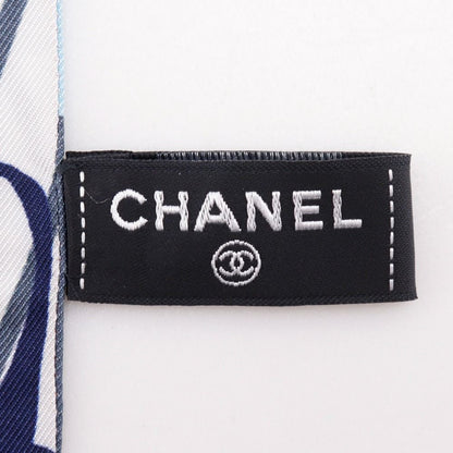Chanel Headband Silk Navy — view 9