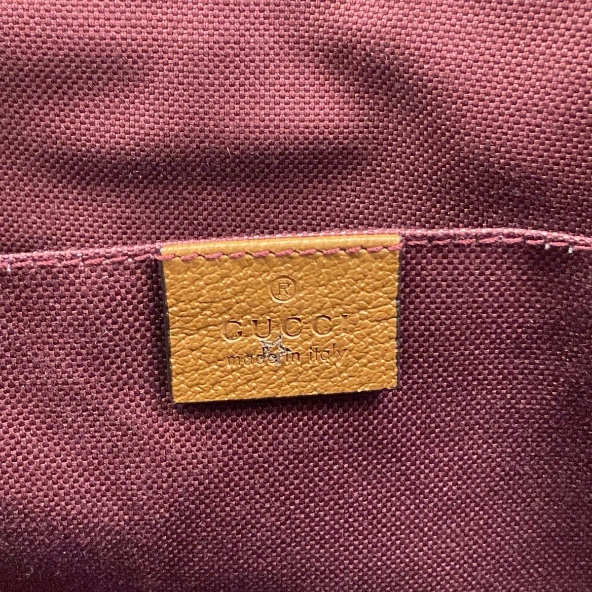 Gucci Tote Interlocking Bordeaux Brown Multi Children's Collection Leather — view 8