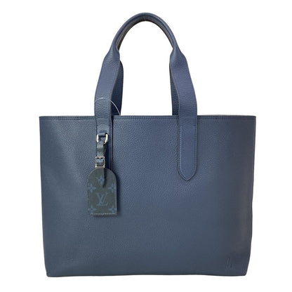 Louis Vuitton Tote Cuir Taurillon Cover Voyage NV Navy Leather Cowhide