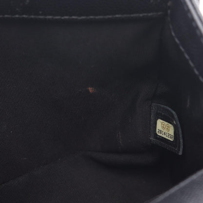 Chanel Shoulder Bag Black Caviar Leather Chain — view 6