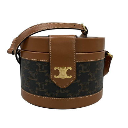 Celine Shoulder Bag Tambour Tan