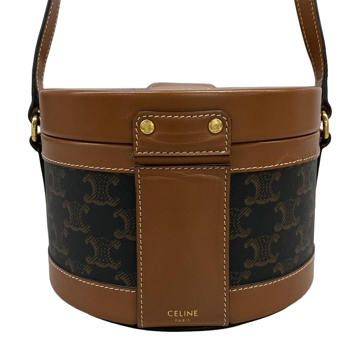 Celine Shoulder Bag Tambour Tan — view 3