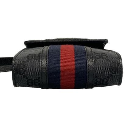 Gucci Shoulder Bag the Hacker Project Phone Black Dark Navy Red Collaboration — view 5