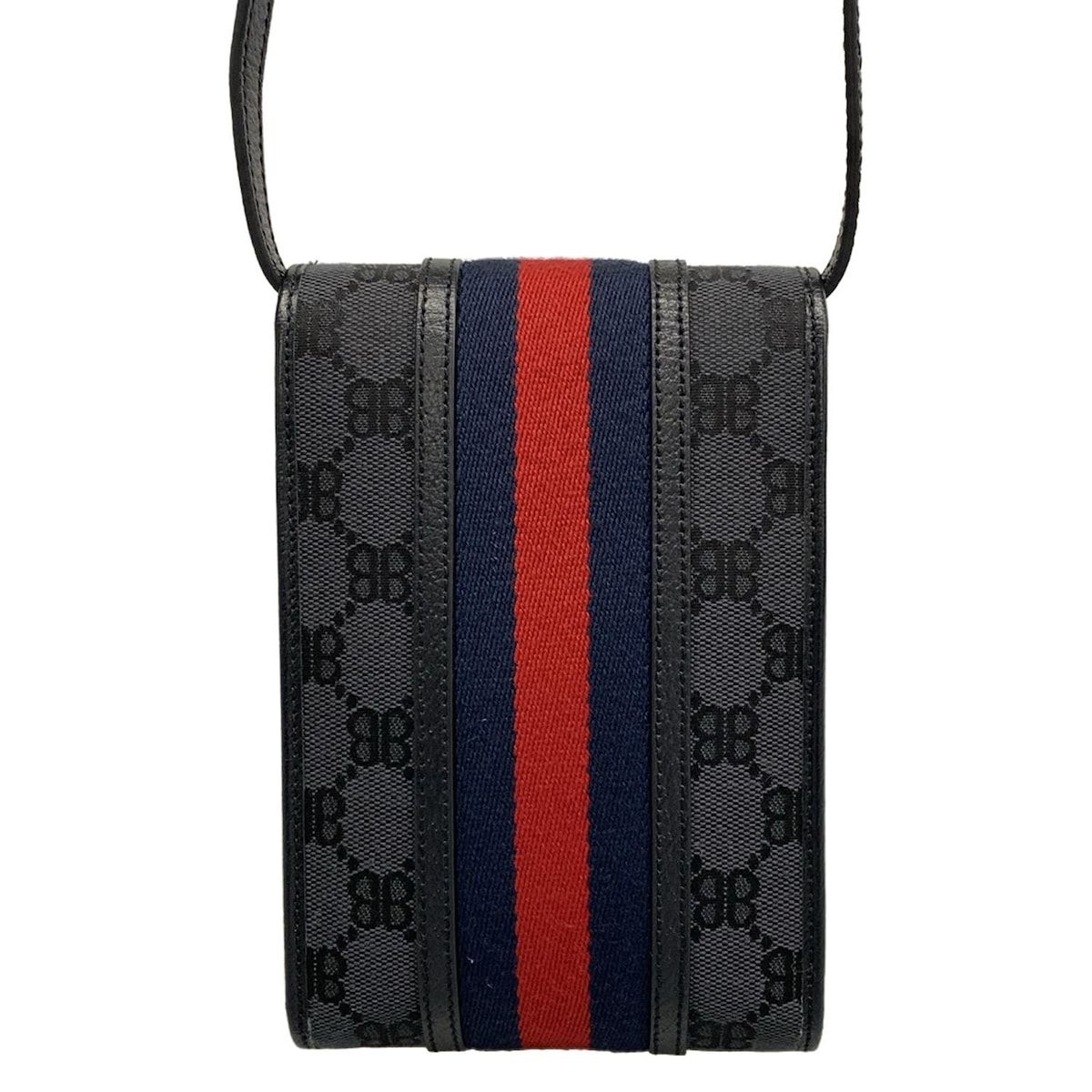 Gucci Shoulder Bag the Hacker Project Phone Black Dark Navy Red Collaboration — view 3