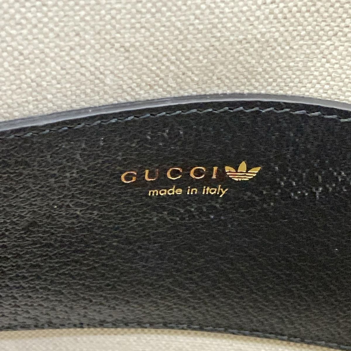 Gucci Handbag Horsebit Black White Adidas Collaboration Leather — view 9