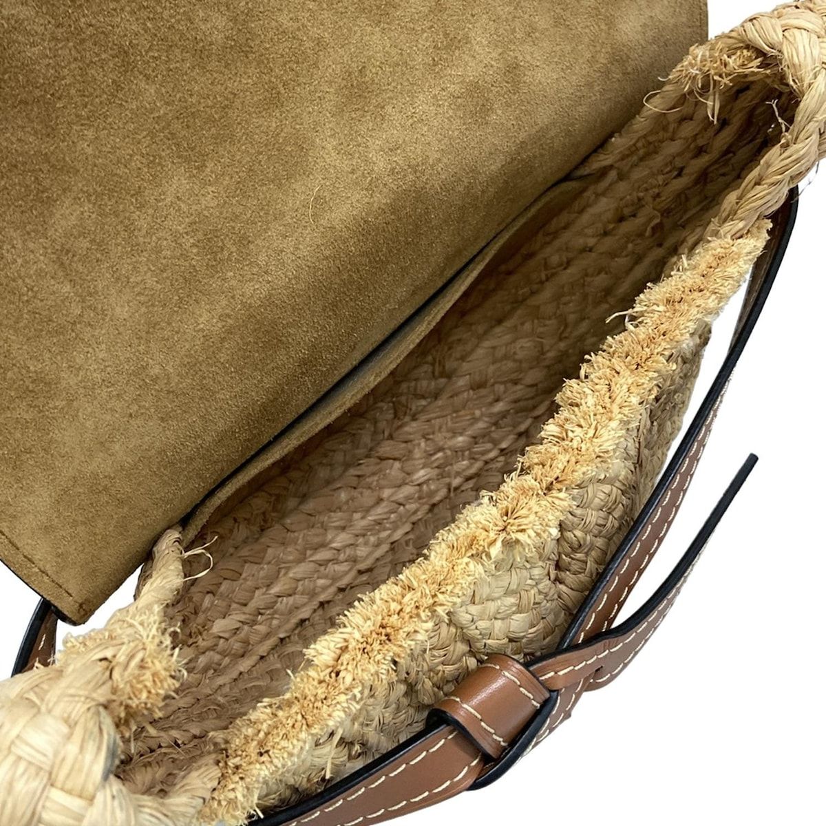 Loewe Shoulder Bag Gate Small Natural Brown Leather — view 7