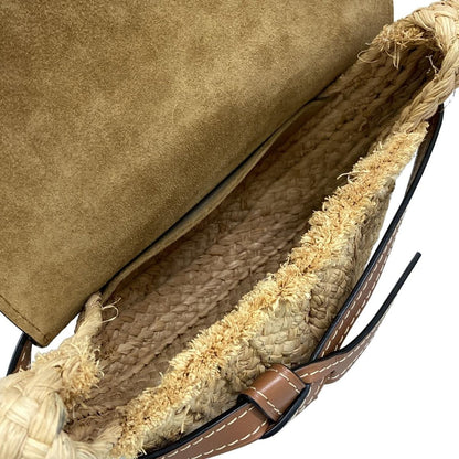 Loewe Shoulder Bag Gate Small Natural Brown Leather — view 7