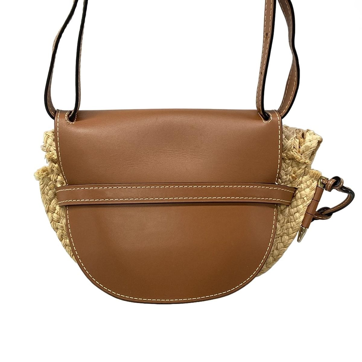 Loewe Shoulder Bag Gate Small Natural Brown Leather — view 3
