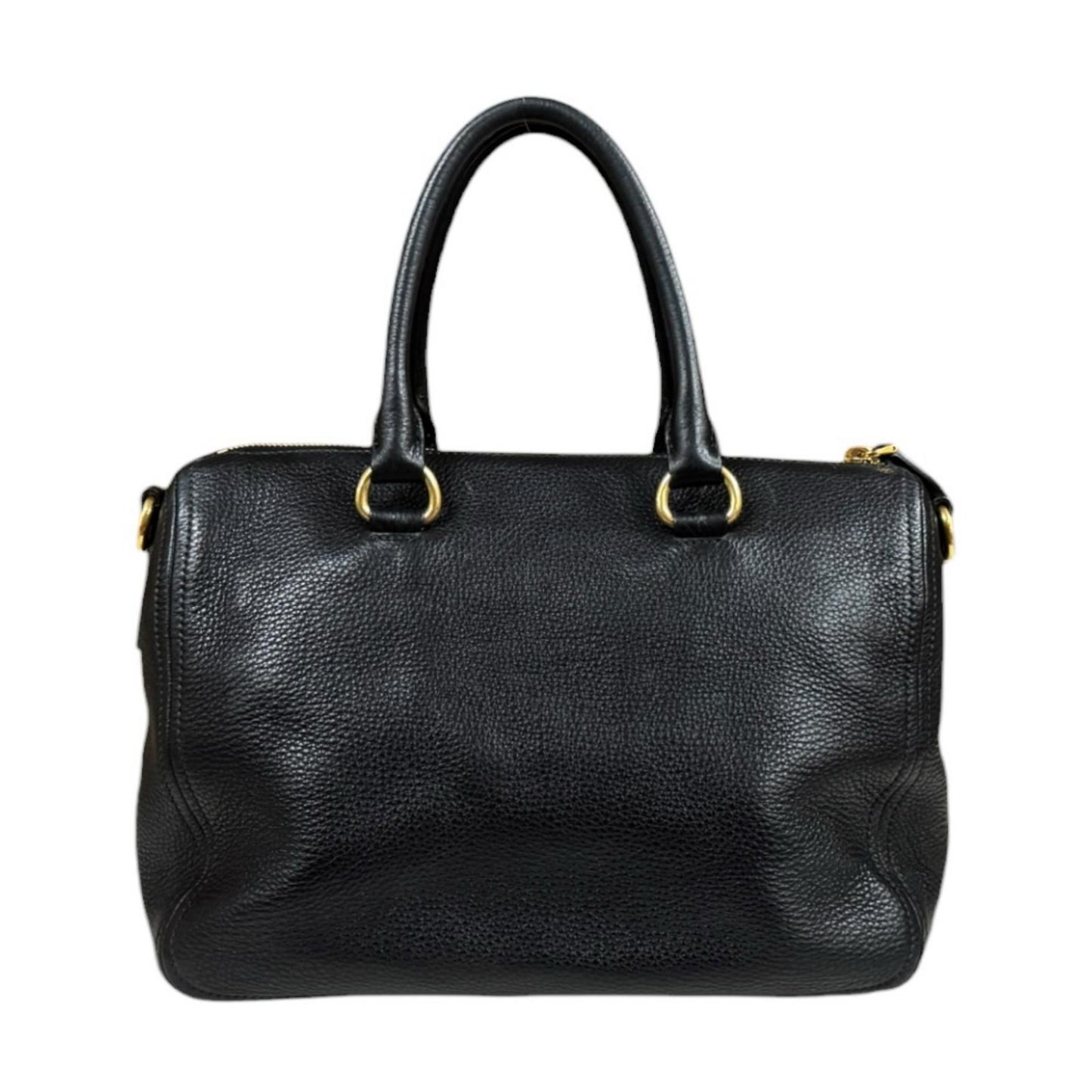 Prada Vitello Phoenix Shoulder Bag Leather Black — view 3