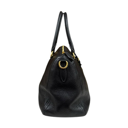 Prada Vitello Phoenix Shoulder Bag Leather Black — view 4