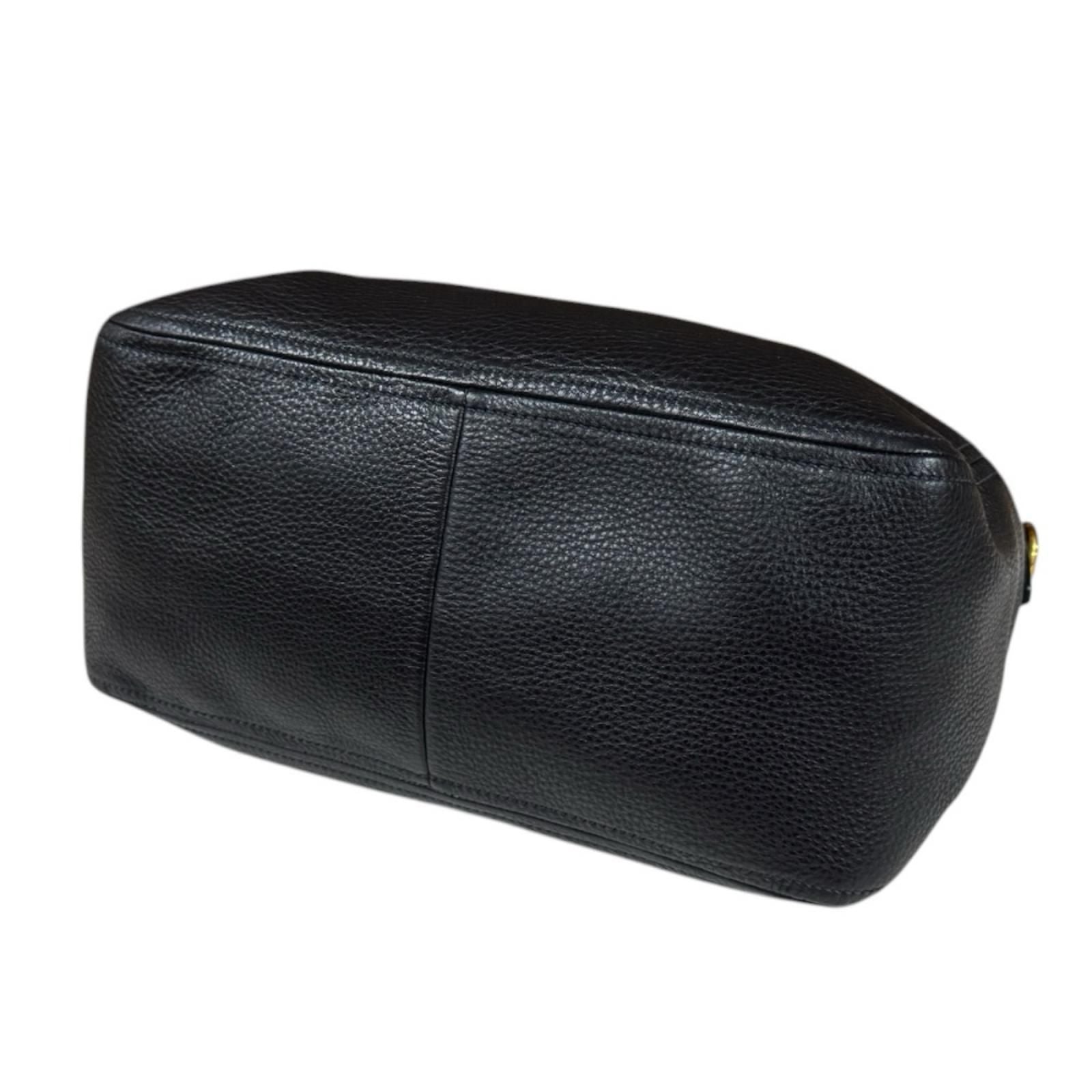 Prada Vitello Phoenix Shoulder Bag Leather Black — view 5