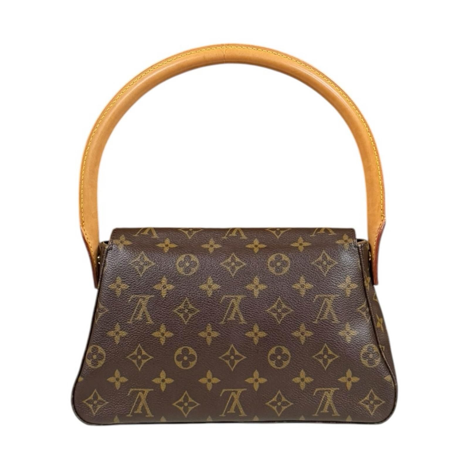 Louis Vuitton Mini Looping Monogram Handbag Canvas Brown — view 3
