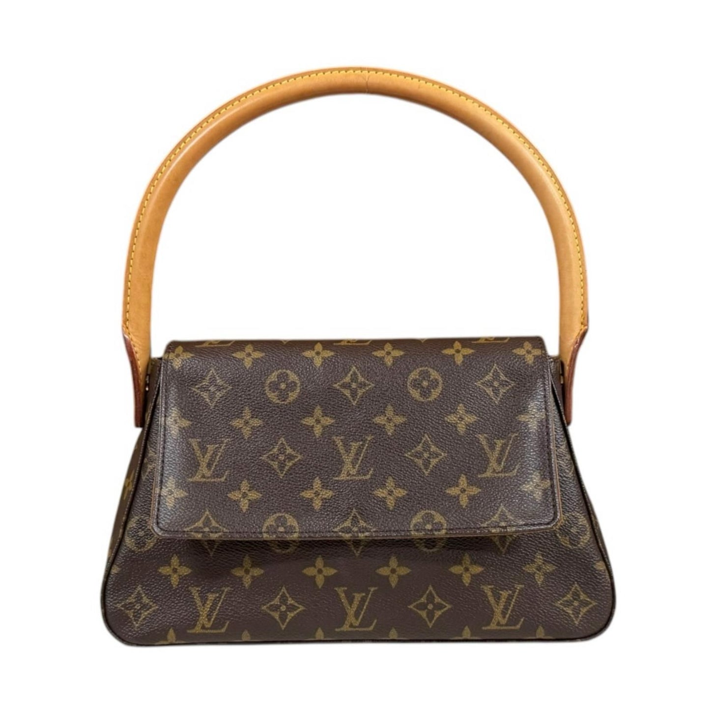 Louis Vuitton Mini Looping Monogram Handbag Canvas Brown