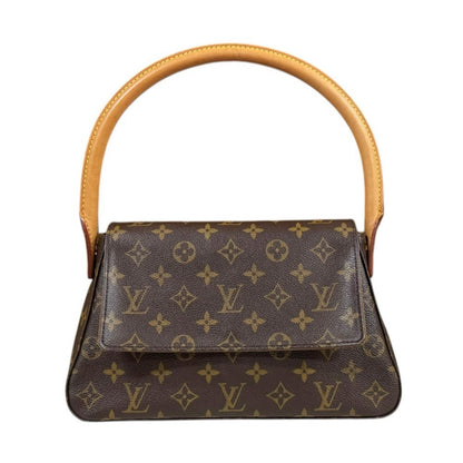 Louis Vuitton Mini Looping Monogram Handbag Canvas Brown
