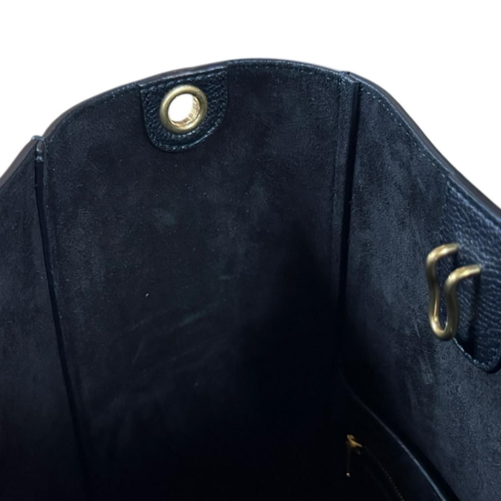 Celine Sangle Bucket Small Shoulder Bag Leather Black — view 8