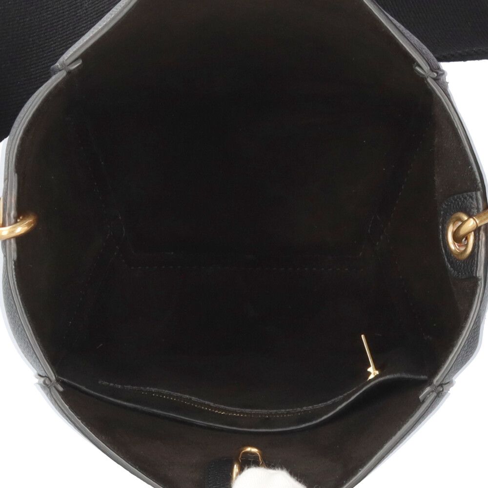 Celine Sangle Bucket Small Shoulder Bag Leather Black — view 6