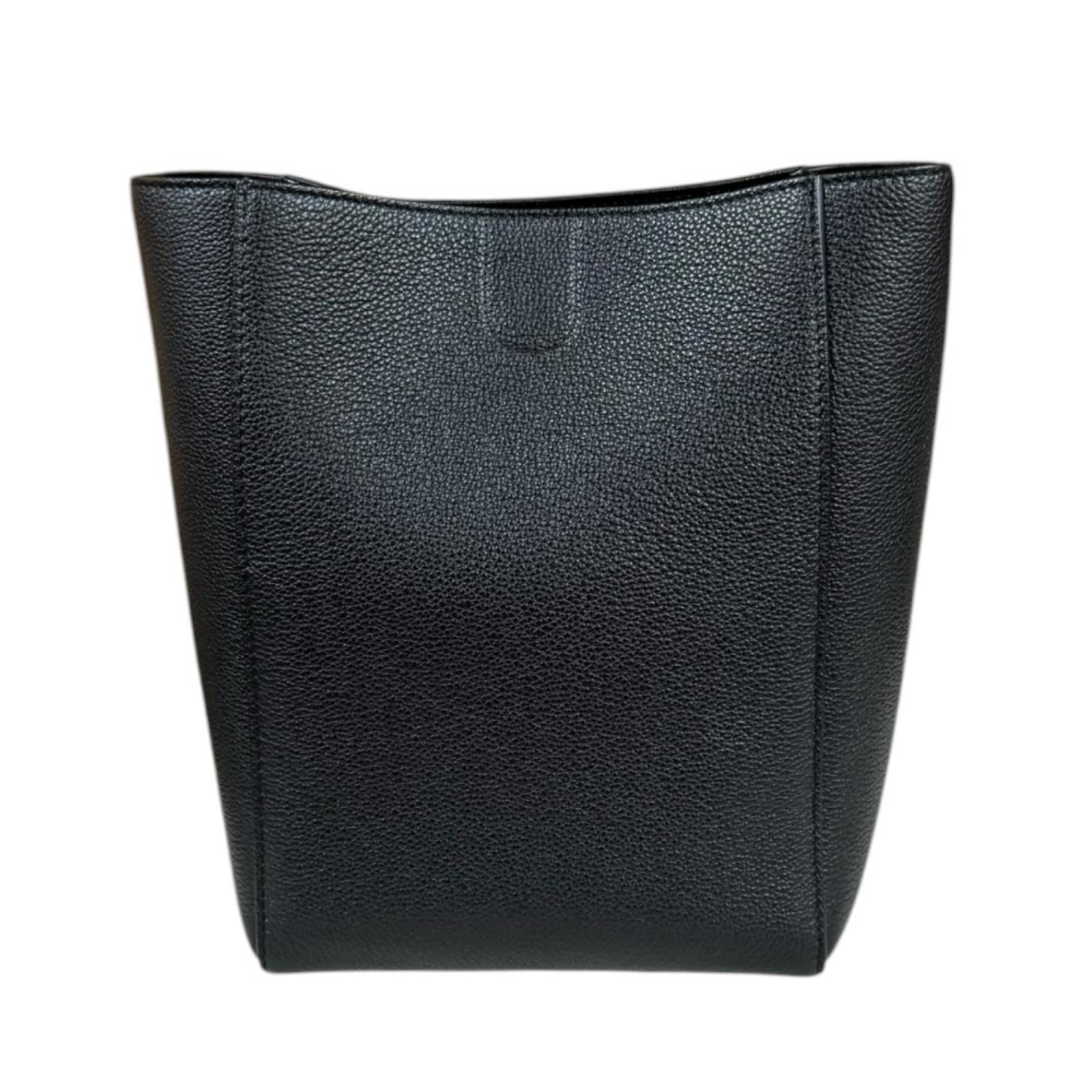 Celine Sangle Bucket Small Shoulder Bag Leather Black — view 3