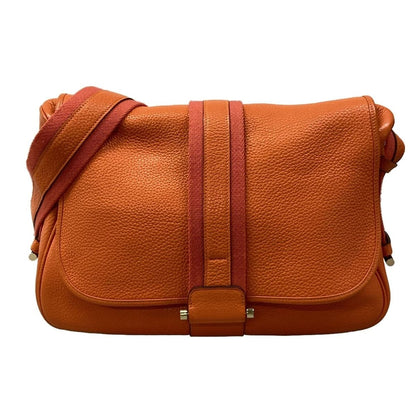 Hermes Shoulder Bag Bourlang Orange Gold