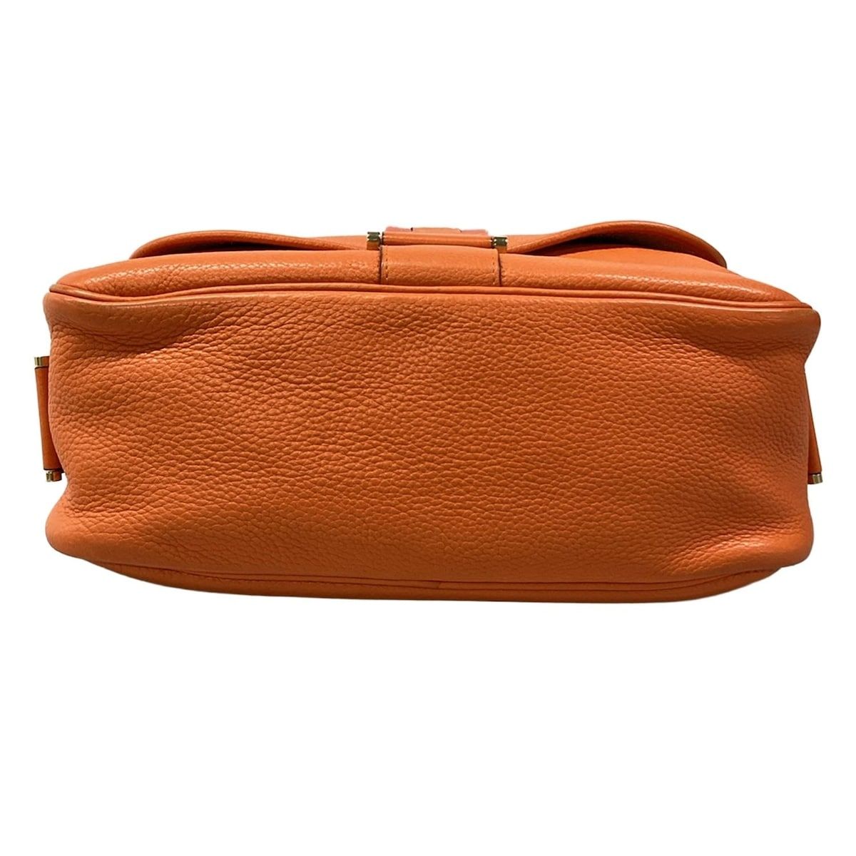 Hermes Shoulder Bag Bourlang Orange Gold — view 5