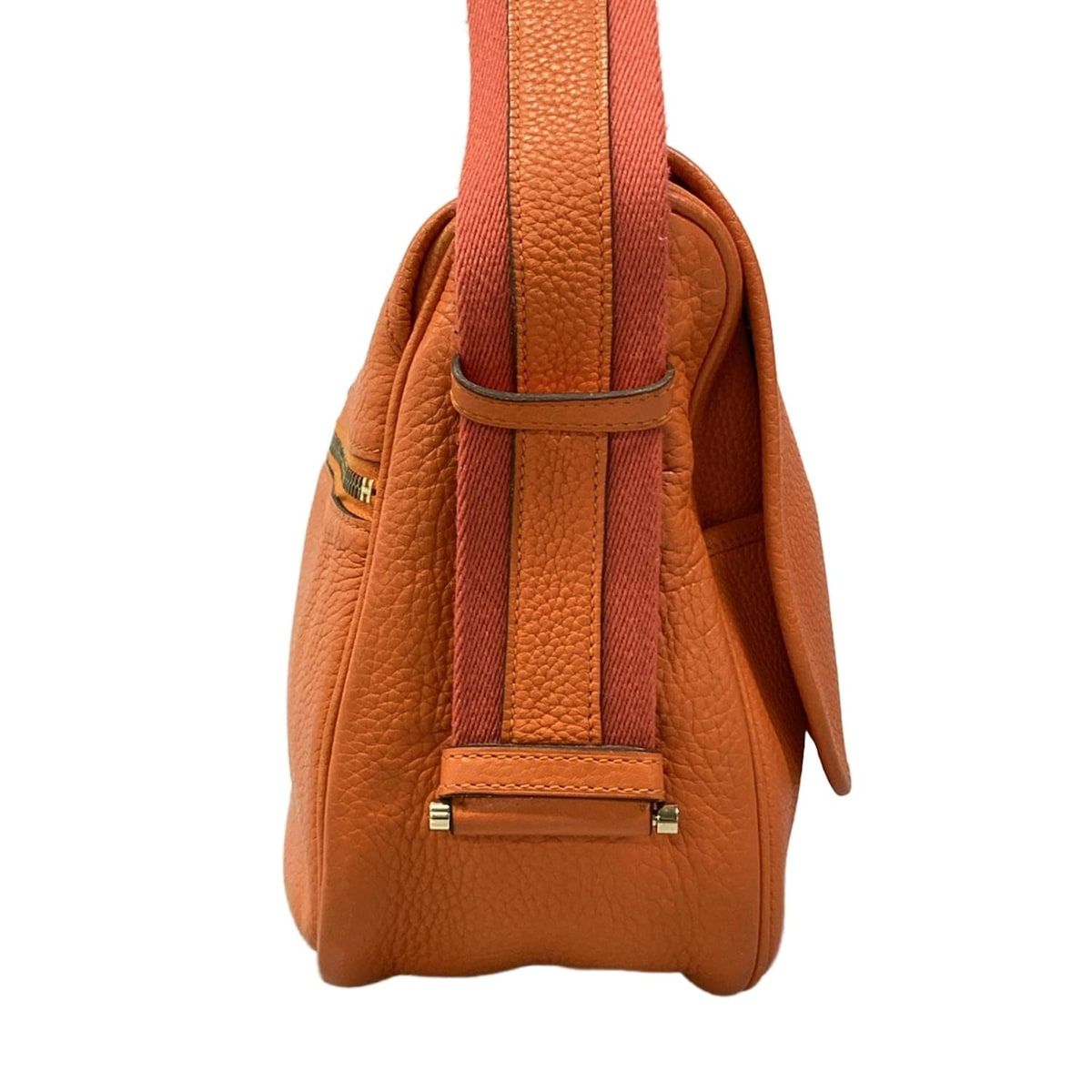 Hermes Shoulder Bag Bourlang Orange Gold — view 2