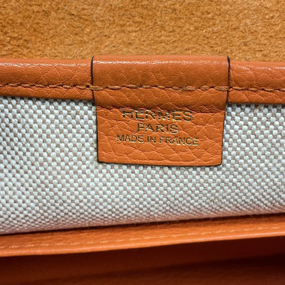 Hermes Shoulder Bag Bourlang Orange Gold — view 9