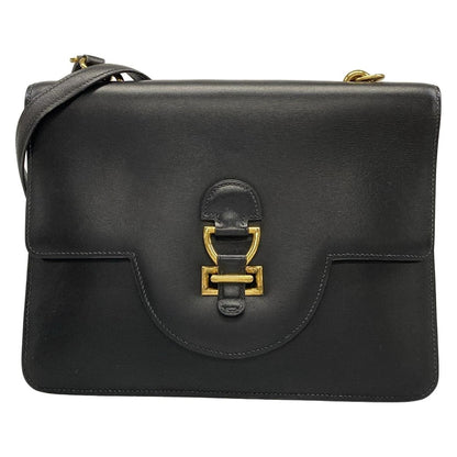 Hermes Shoulder Bag Sandrine Black Gold