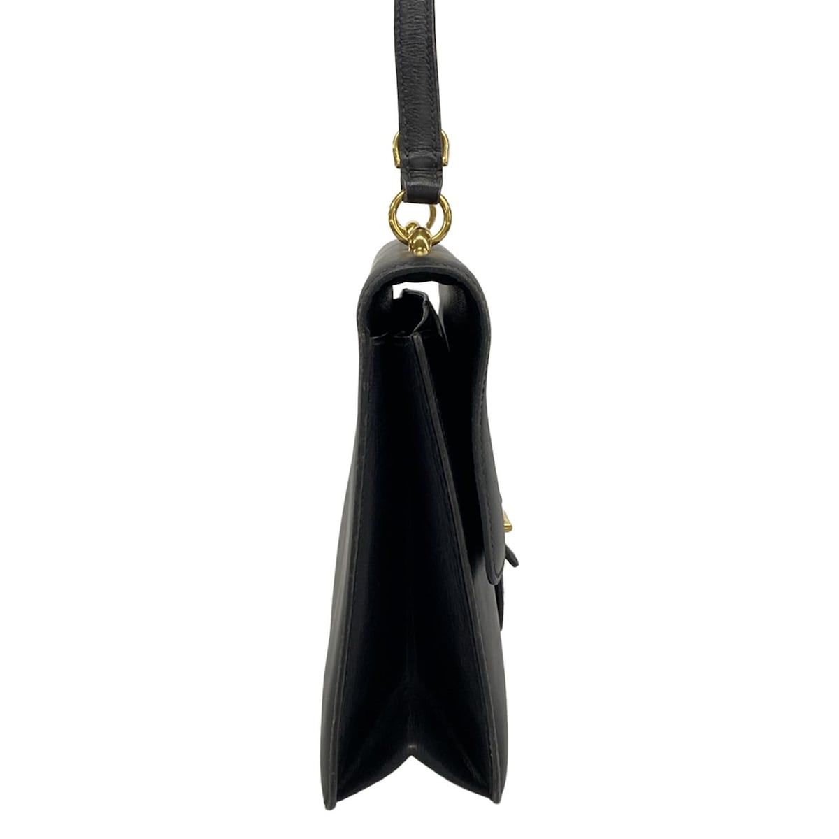 Hermes Shoulder Bag Sandrine Black Gold — view 2