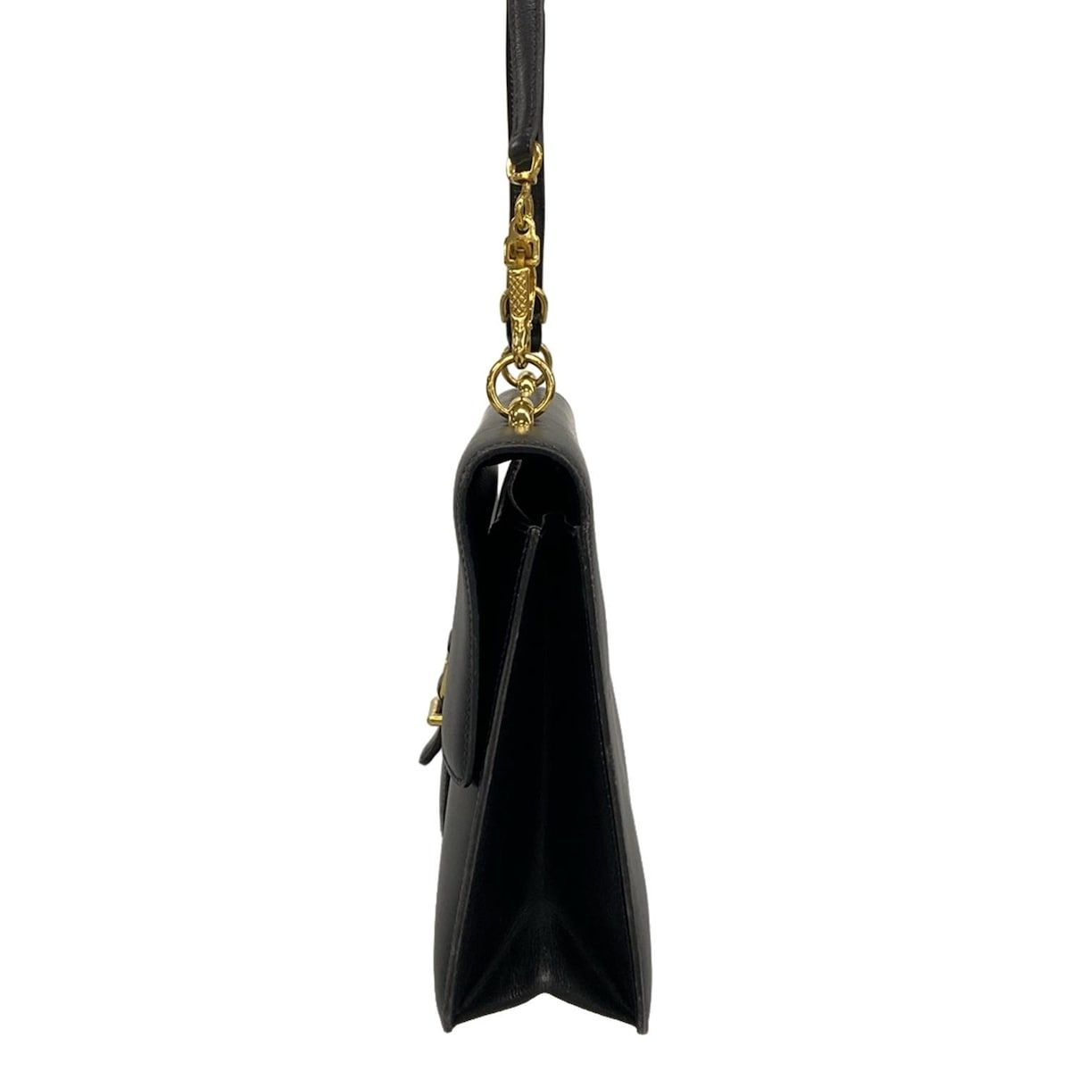 Hermes Shoulder Bag Sandrine Black Gold — view 4