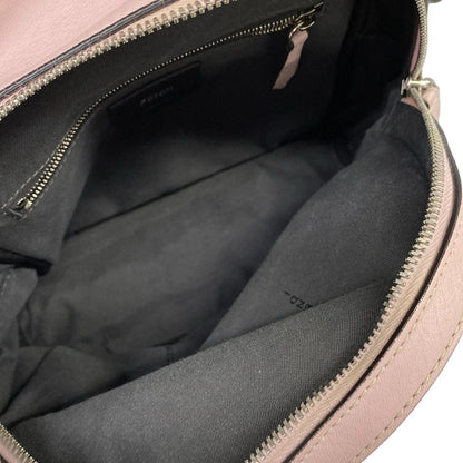 Fendi Shoulder Bag Bolsa Vit Dolce Light Pink Studs Leather — view 7