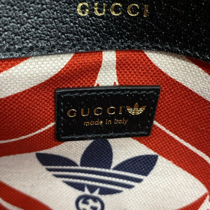 Gucci Horsebit Small Shoulder Bag Black White Adidas Collaboration Leather — view 9