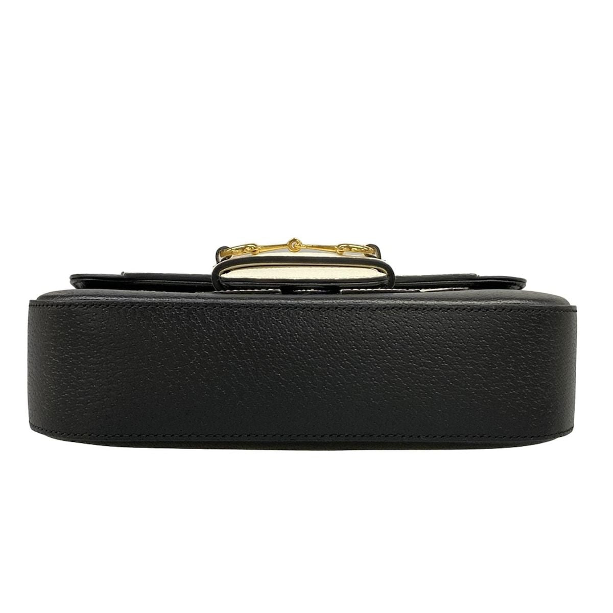 Gucci Horsebit Small Shoulder Bag Black White Adidas Collaboration Leather — view 5