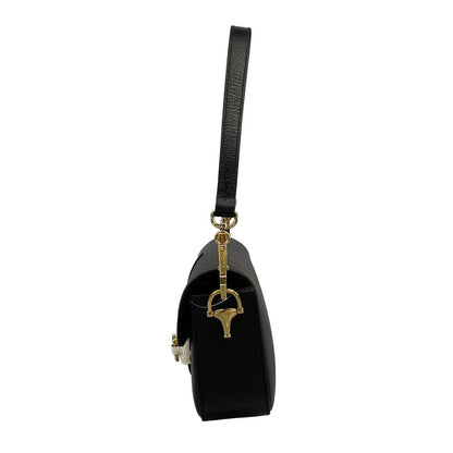 Gucci Horsebit Small Shoulder Bag Black White Adidas Collaboration Leather — view 4