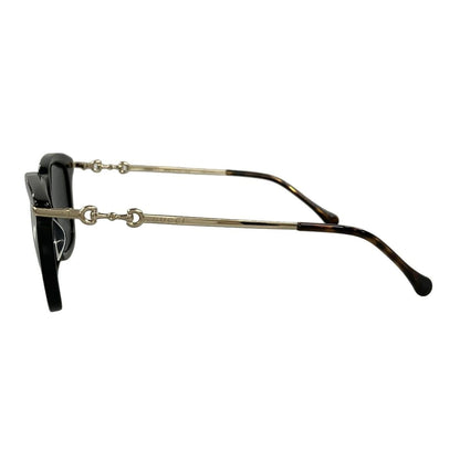 Gucci Sunglasses Wellington Black Gold Dark Brown Eyewear — view 2
