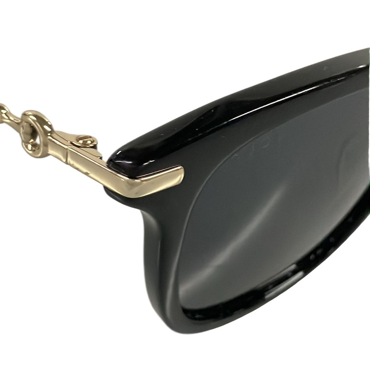 Gucci Sunglasses Wellington Black Gold Dark Brown Eyewear — view 7