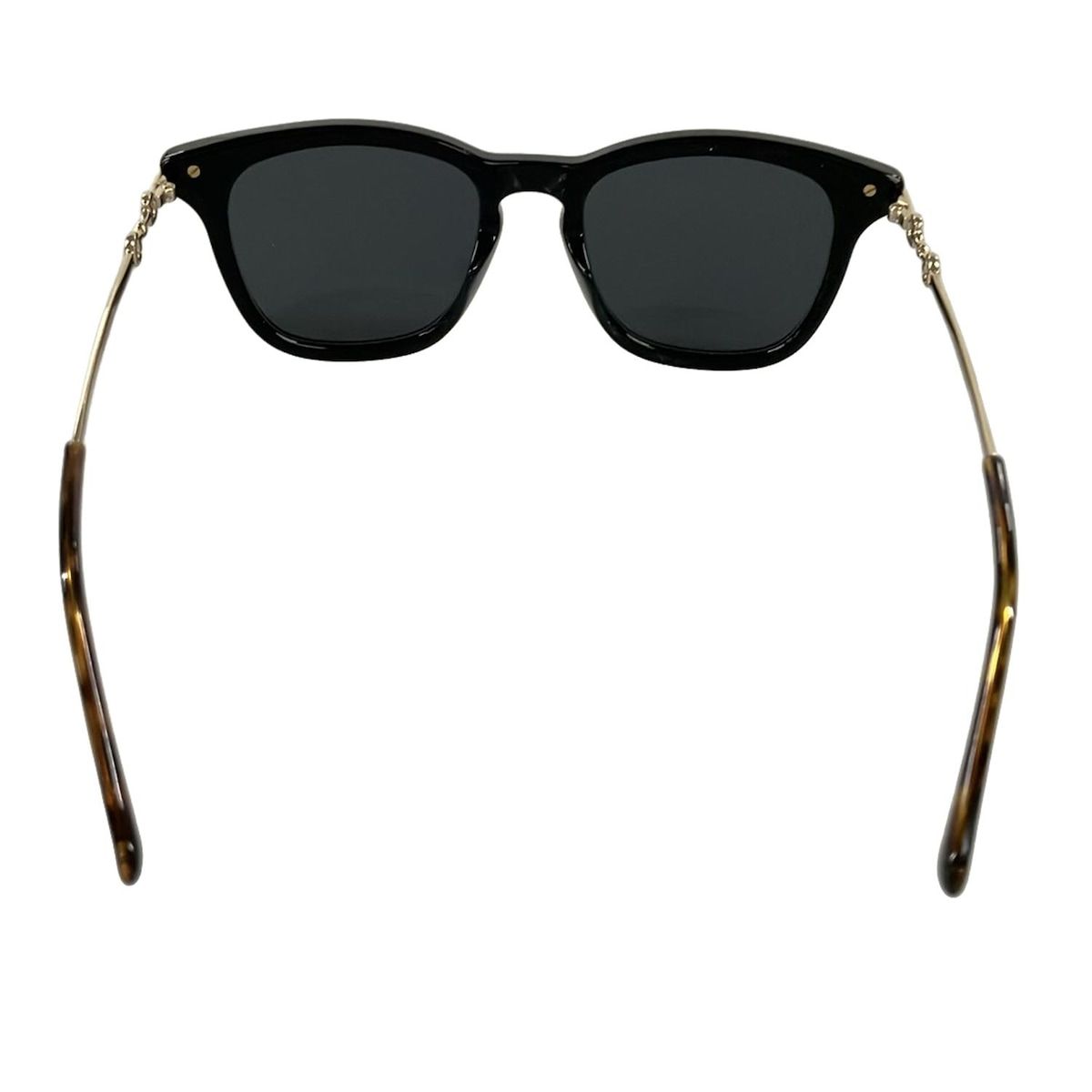 Gucci Sunglasses Wellington Black Gold Dark Brown Eyewear — view 3