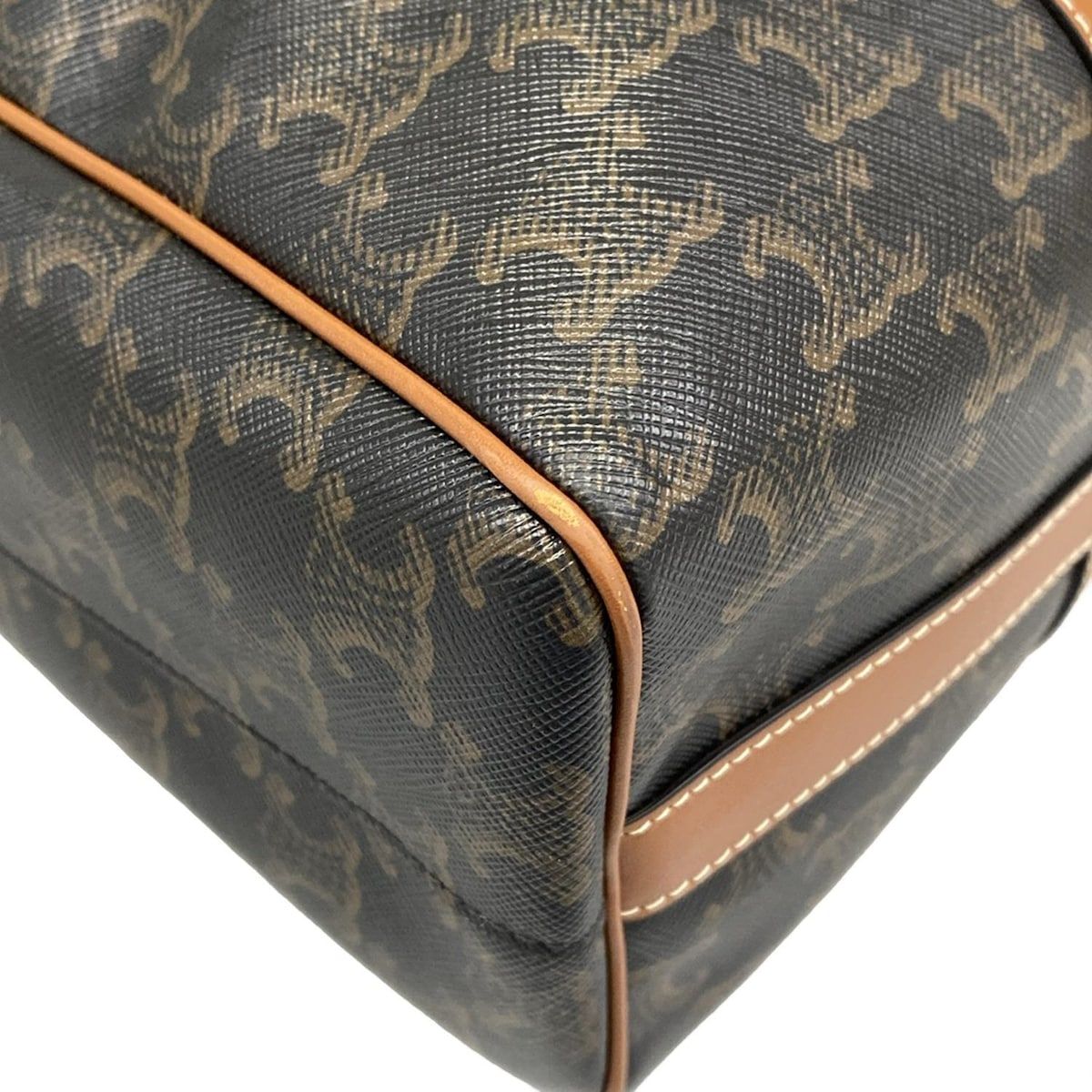 Celine Boston Bag Black Brown Leather — view 6
