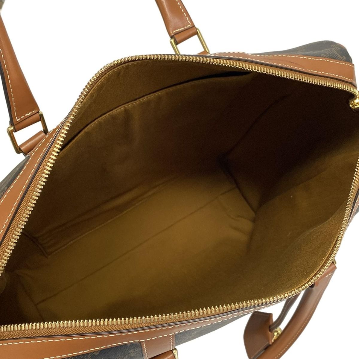 Celine Boston Bag Black Brown Leather — view 7